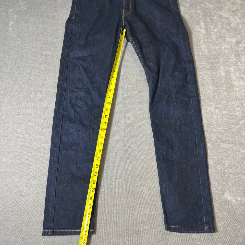 Levis 510 Skinny Fit Dark Indigo Blue Jeans Mens 30x32 05510-0692 - Picture 3 of 8